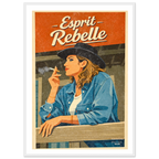Affiche Esprit Rebelle Affiche décorative - Collection Western Stories WS N°001 – StudioRetroPop® – 30x40 cm / 12x16″