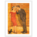 Affiche Le baiser volé | Affiche rétro romance – Collection Vintage Stories VS N°003 – StudioRetroPop® – 30x40 cm / 12x16″