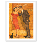 Affiche Le baiser volé | Affiche rétro romance – Collection Vintage Stories VS N°003 – StudioRetroPop® – 30x40 cm / 12x16″