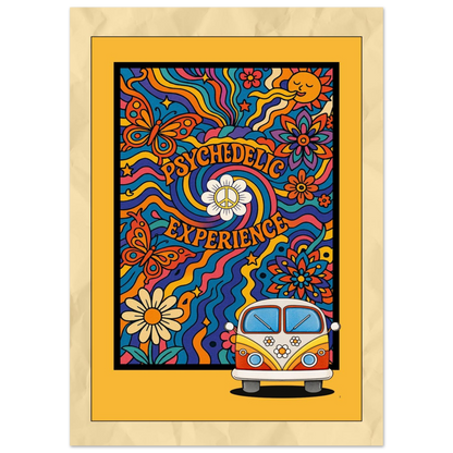 Affiche "70s Psychedelic Experience" - StudioRetroPop