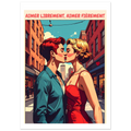 Affiche Affiche Aimer librement, aimer fièrement - Affiche colorée - Collection Love Stories N°004 – StudioRetroPop® – 30x40 cm / 12x16″