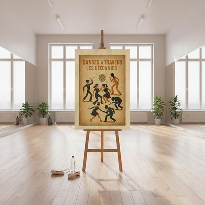Affiche « Danses à Travers les Décennies » - StudioRetroPop