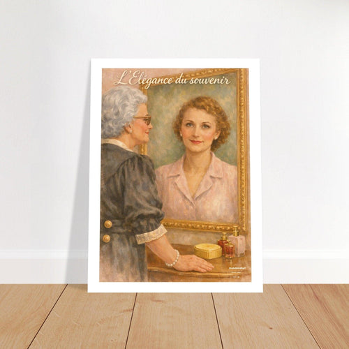 Affiche L’Élégance du souvenir – StudioRetroPop® – 30x40 cm / 12x16″