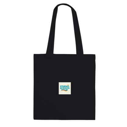 Sac fourre-tout "Echoes of Style/Whispers of Grace" Premium Noir bi face - StudioRetroPop
