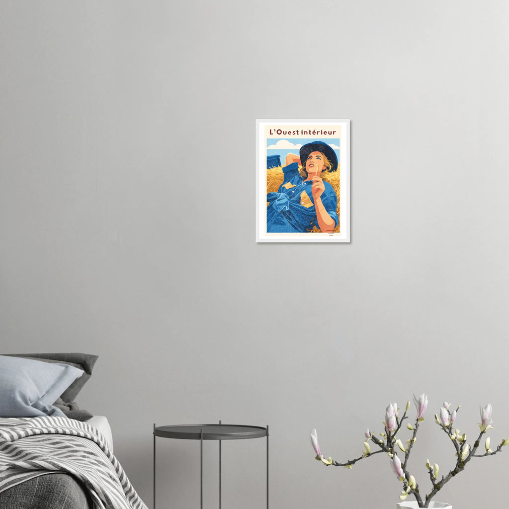 Affiche L'ouest intérieur – StudioRetroPop® – 50x70 cm / 20x28″