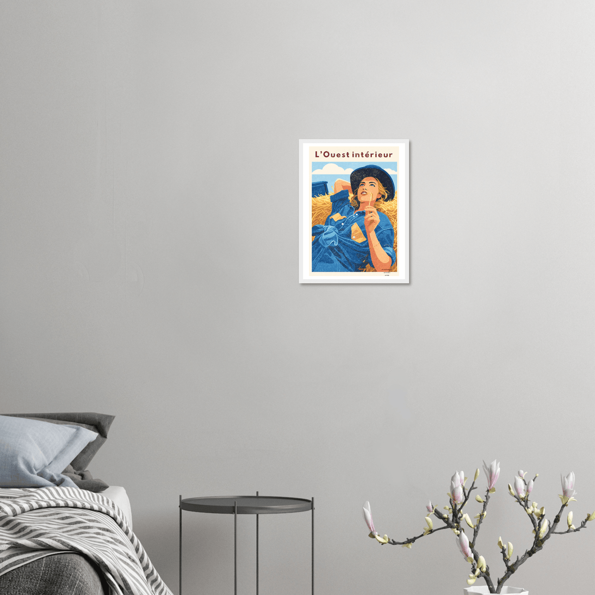 Affiche L'ouest intérieur – StudioRetroPop® – 50x70 cm / 20x28″