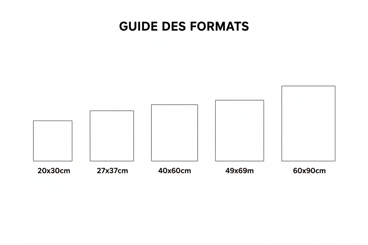 Guide des formats d'affiches StudioRetroPop