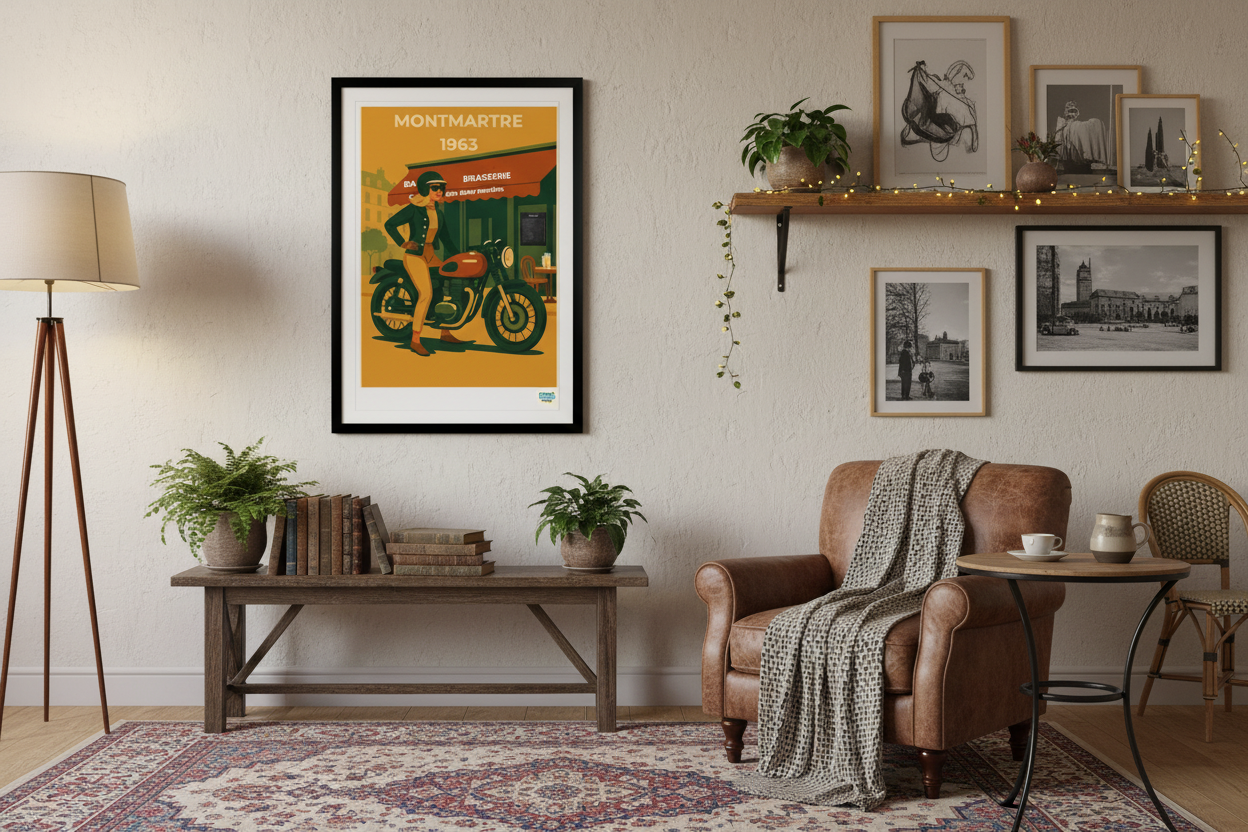 Mockup Affiche Paris Montmartre
