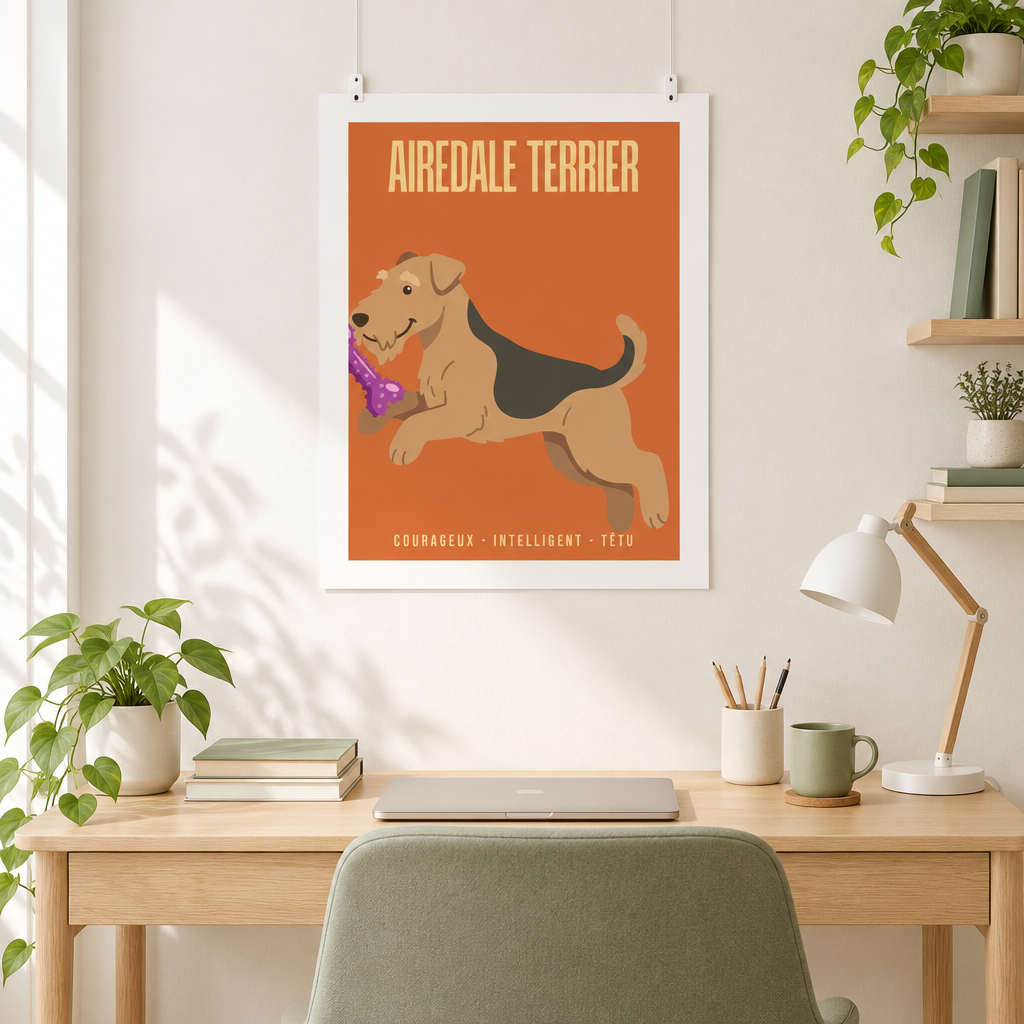 Mockup Airedale Terrier