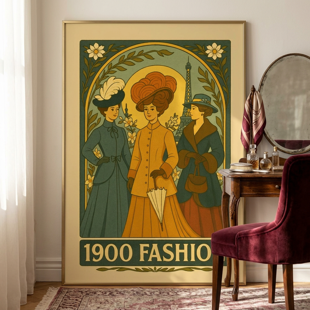 Mockup Belle Époque Parisienne dans un dressing