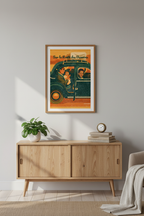 Mockup buffet mid-century