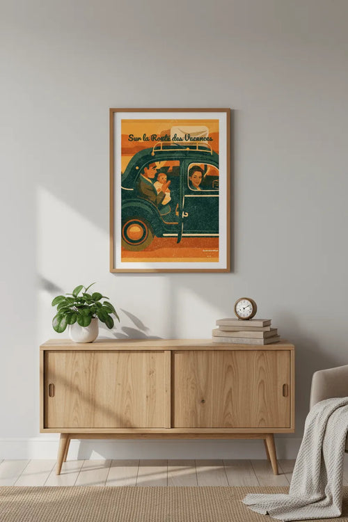 Mockup buffet mid-century