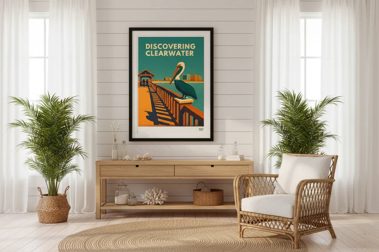 Mockup lifestyle Clearwater dans maison de vacances