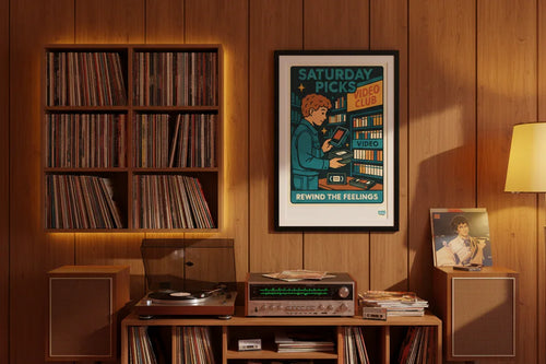 Affiche rétro video club Années 80 décoration murale