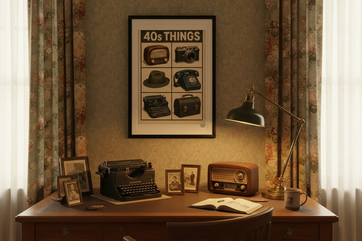 Objets Années 40 Mockup