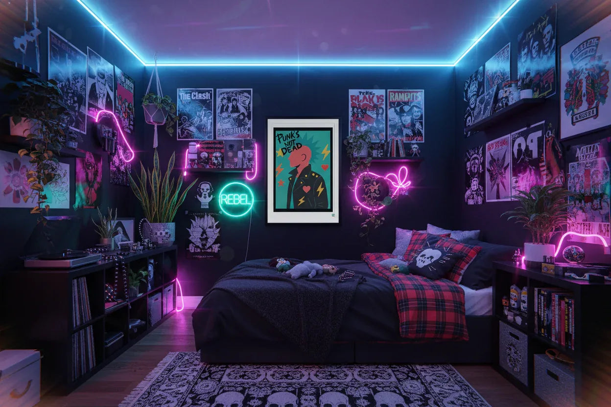 Punk - Chambre edgy Gen Z
