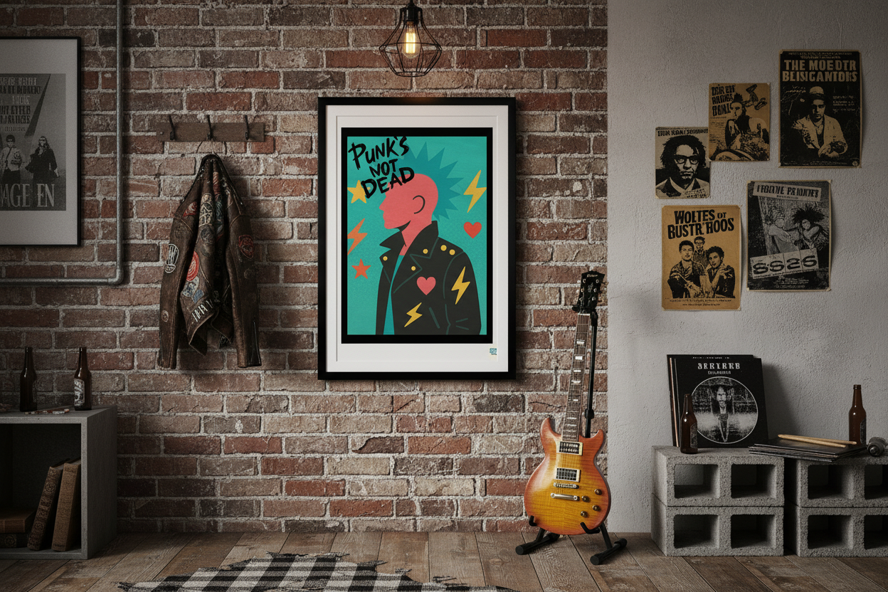 Punk's not dead dans une chambre urbaine