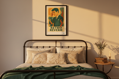 Rétro Rêverie dans une chambre vintage romantique