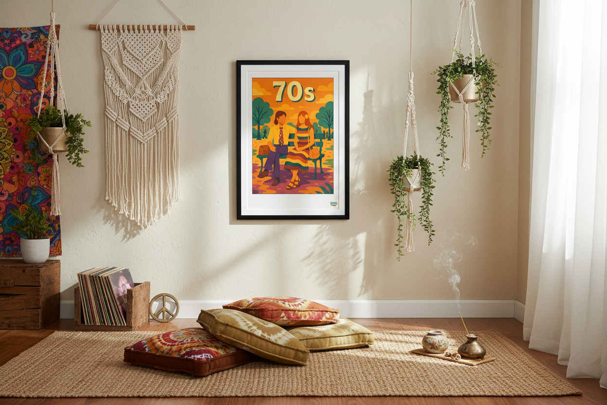 rdv hippie dans un salon bohème