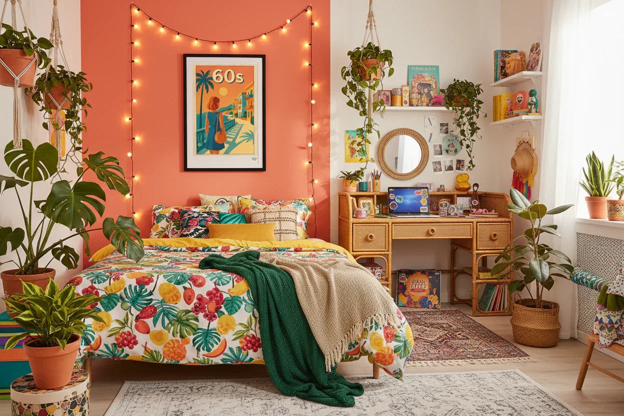 Soleil Sixties - Chambre coral Gen Z