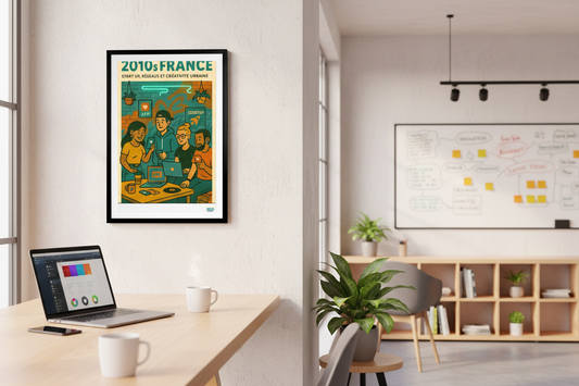 Startup dans un espace de coworking moderne