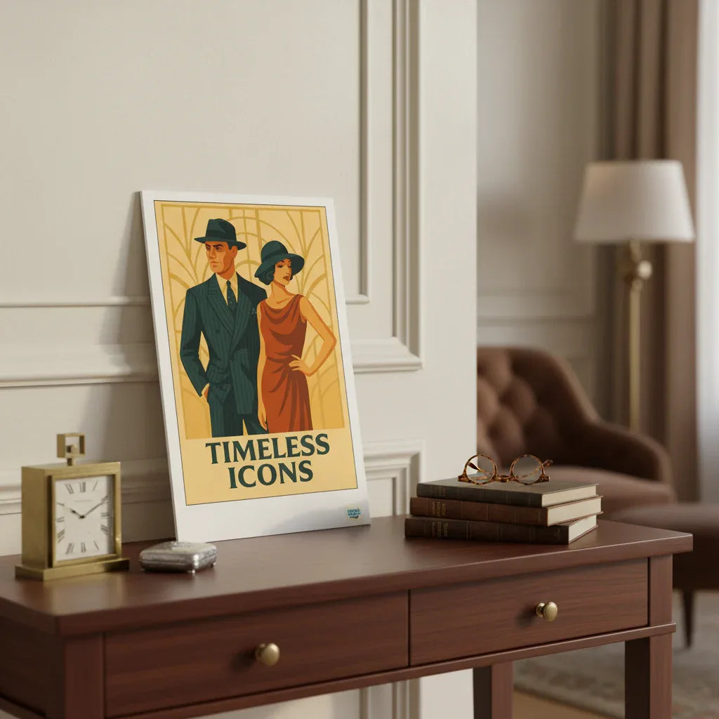 Affiche vintage Timeless Icons Années 30 - Format 20×30cm