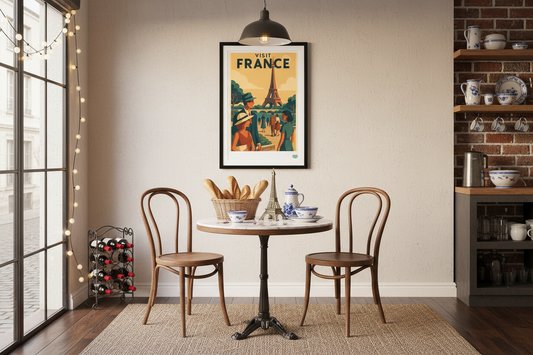 Visit France dans une salle à manger française